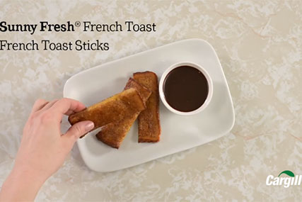 French Toast Sticks in a Pan