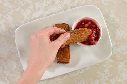French Toast Sticks in a Pan