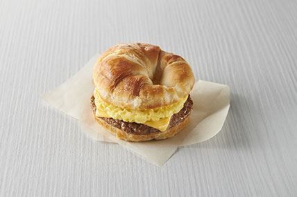 Egg Sausage Crossiant Sandwich Egg Sausage Crossiant Sandwich