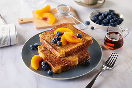 Peaches and Blueberries French Toast Peaches and Blueberries French Toast
